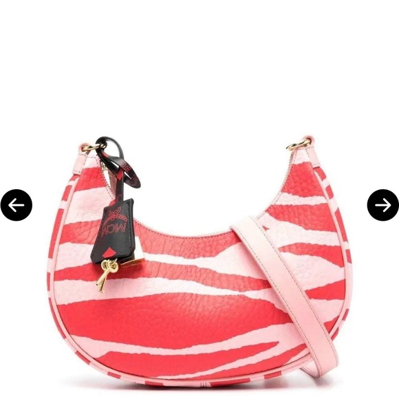 Brand new MCM zebra print leather shoulder bag - Picture 12 of 15